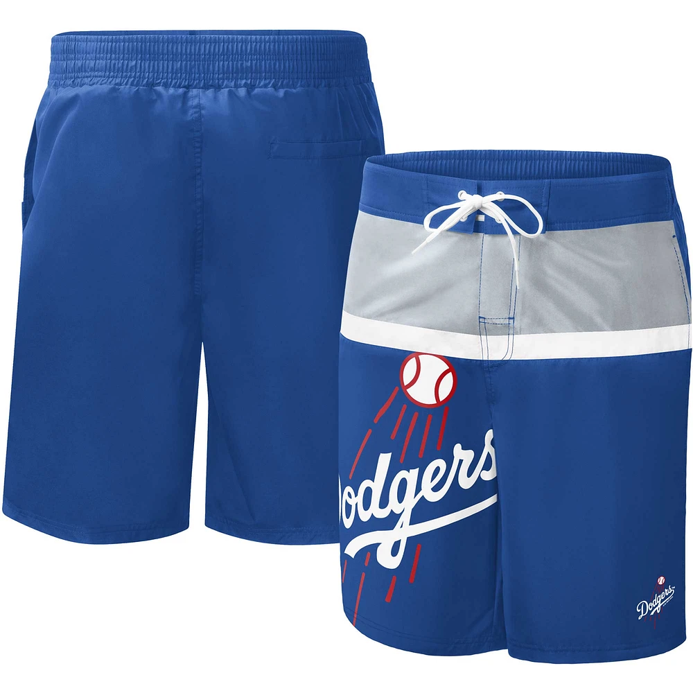 Men's G-III Sports by Carl Banks Royal Los Angeles Dodgers Sea Wind Swim Shorts