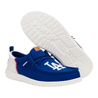 Chaussures décontractées Hey Dude Royal Los Angeles Dodgers Wally pour hommes