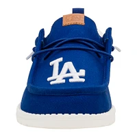 Chaussures décontractées Hey Dude Royal Los Angeles Dodgers Wally pour hommes