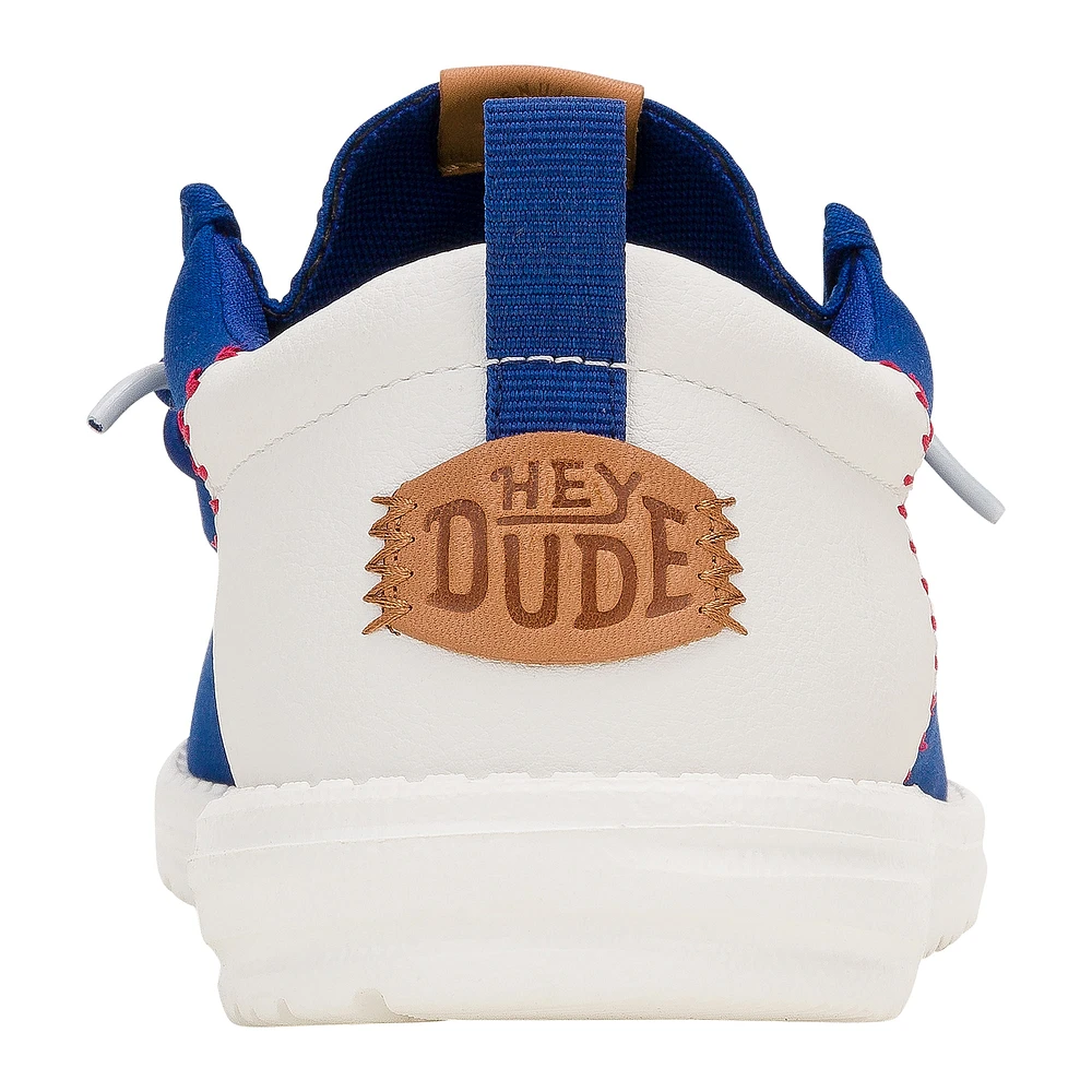 Chaussures décontractées Hey Dude Royal Los Angeles Dodgers Wally pour hommes