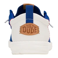 Chaussures décontractées Hey Dude Royal Los Angeles Dodgers Wally pour hommes