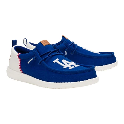 Chaussures décontractées Hey Dude Royal Los Angeles Dodgers Wally pour hommes
