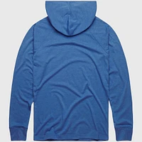 Men's Homage Royal Los Angeles Dodgers Lightweight Raglan Tri-Blend Pullover Hoodie