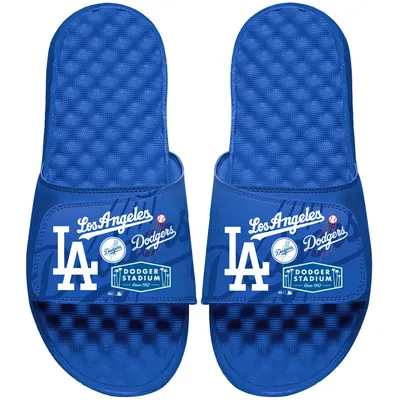 Lids Los Angeles Angels FOCO Team Stripe Memory Foam Slide