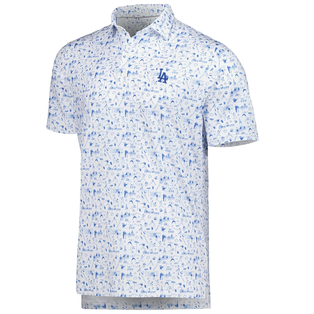 Polo Johnnie-O Royal Los Angeles Dodgers Ballpark pour homme