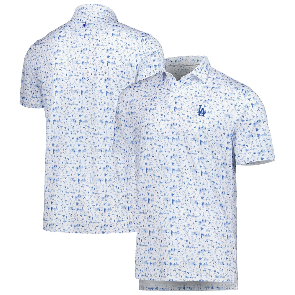 Men's johnnie-O Royal Los Angeles Dodgers Ballpark Polo