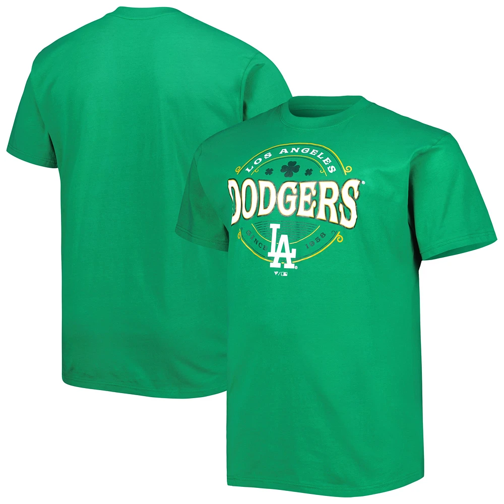 T-shirt Kelly Green Los Angeles Dodgers Big & Tall Celtic pour homme