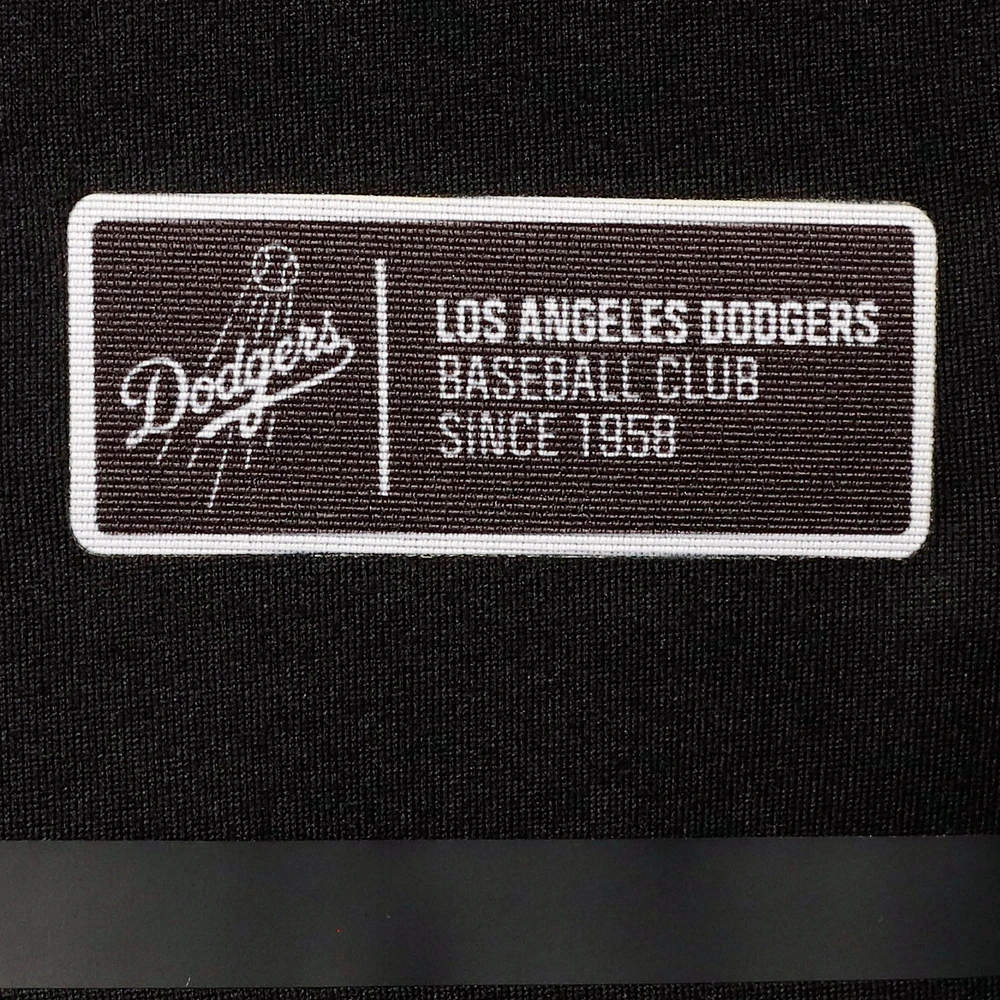 Polo raglan Levelwear Los Angeles Dodgers Sector pour homme noir