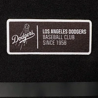 Men's Levelwear Black Los Angeles Dodgers Sector Raglan Polo