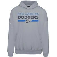 Men's Levelwear  Gray Los Angeles Dodgers City Connect Contact No Hitter Pullover Hoodie