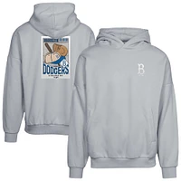 Men's Levelwear  Gray Los Angeles Dodgers Contact Pro Card Pullover Hoodie