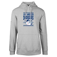 Men's Levelwear Gray Los Angeles Dodgers Podium Inaugural Pullover Hoodie