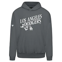 Sweat à capuche gris pour homme Los Angeles Dodgers St. Patrick's Day
