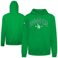 Men's Levelwear Los Angeles Dodgers St. Patrick's Day Podium Plaid Pullover Hoodie