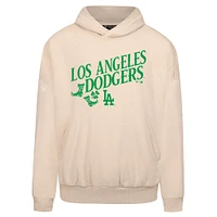 Men's Levelwear  Khaki Los Angeles Dodgers St. Patrick's Day Pullover Hoodie