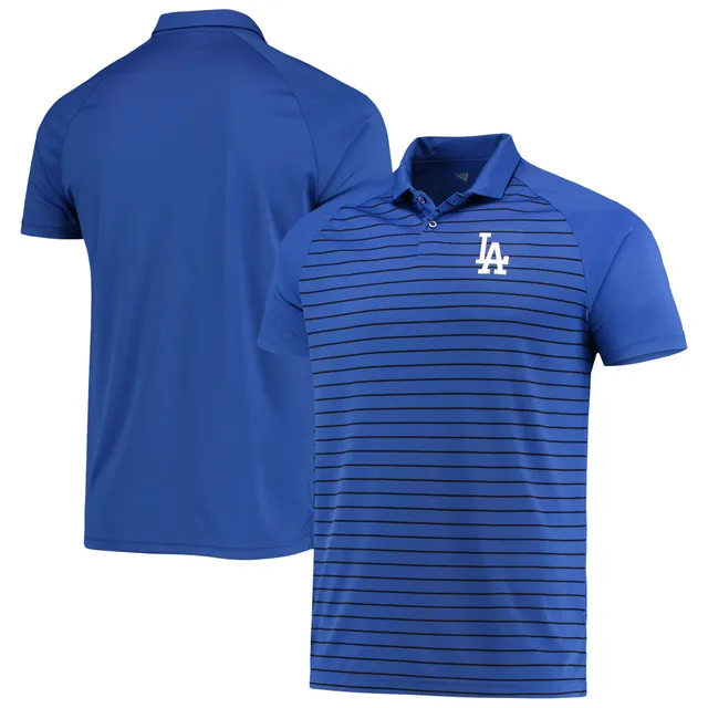 Los Angeles Dodgers Antigua Esteem Polo - Heathered Gray/White