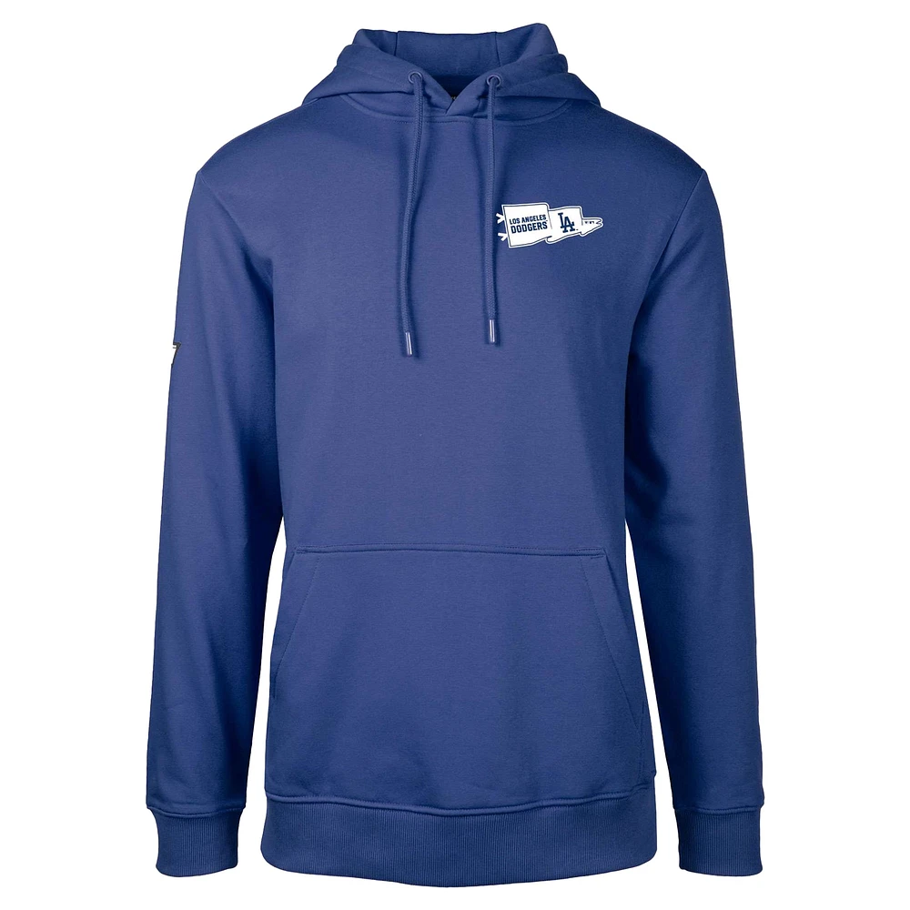 Men's Levelwear  Royal Los Angeles Dodgers Podium Rafters Pullover Hoodie