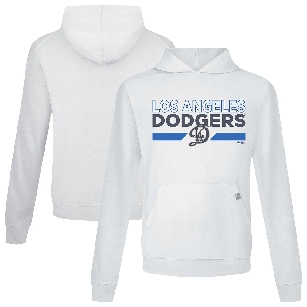 Men's Levelwear  White Los Angeles Dodgers City Connect Relay No Hitter Pullover Hoodie
