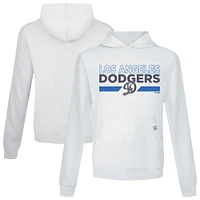 Men's Levelwear  White Los Angeles Dodgers City Connect Relay No Hitter Pullover Hoodie