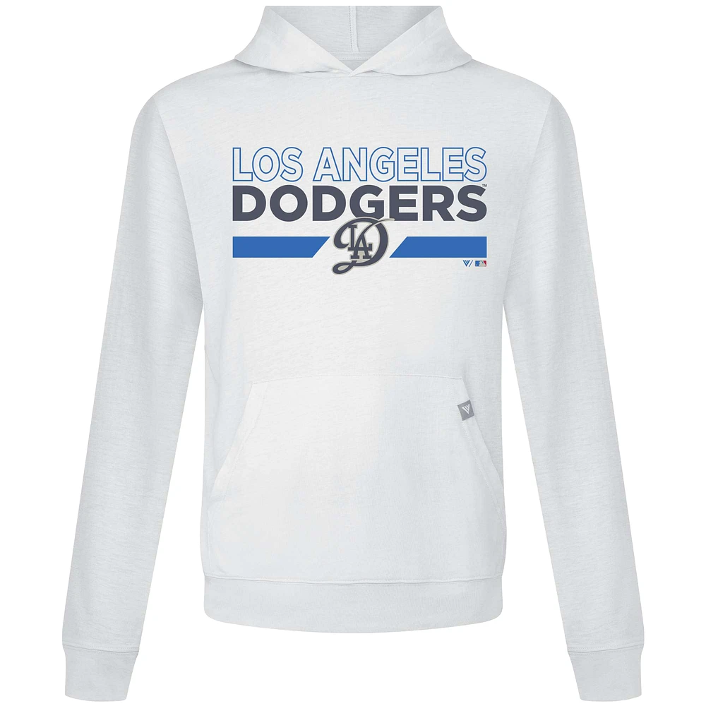 Men's Levelwear  White Los Angeles Dodgers City Connect Relay No Hitter Pullover Hoodie