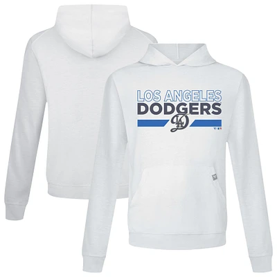 Men's Levelwear  White Los Angeles Dodgers City Connect Relay No Hitter Pullover Hoodie