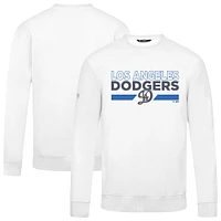 Men's Levelwear  White Los Angeles Dodgers City Connect Zane No Hitter Sweatshirt