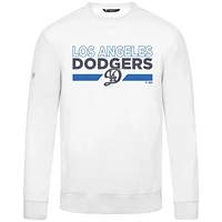 Men's Levelwear  White Los Angeles Dodgers City Connect Zane No Hitter Sweatshirt