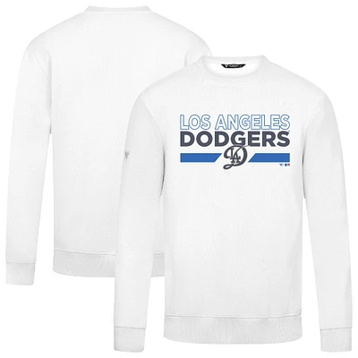 Men's Levelwear  White Los Angeles Dodgers City Connect Zane No Hitter Sweatshirt