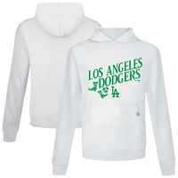 Sweat à capuche blanc pour homme Los Angeles Dodgers St. Patrick's Day Relay Boots Levelwear