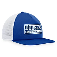 Casquette Snapback en mousse Majestic Royal/White Los Angeles Dodgers pour homme