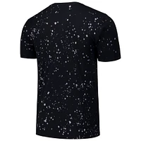 T-shirt Majestic Threads pour hommes, noir/blanc, Los Angeles Dodgers Splatter