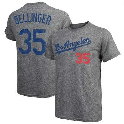 Women's Majestic Threads Cody Bellinger Royal Los Angeles Dodgers Name &  Number Tri-Blend Raglan 3/4-Sleeve T-Shirt