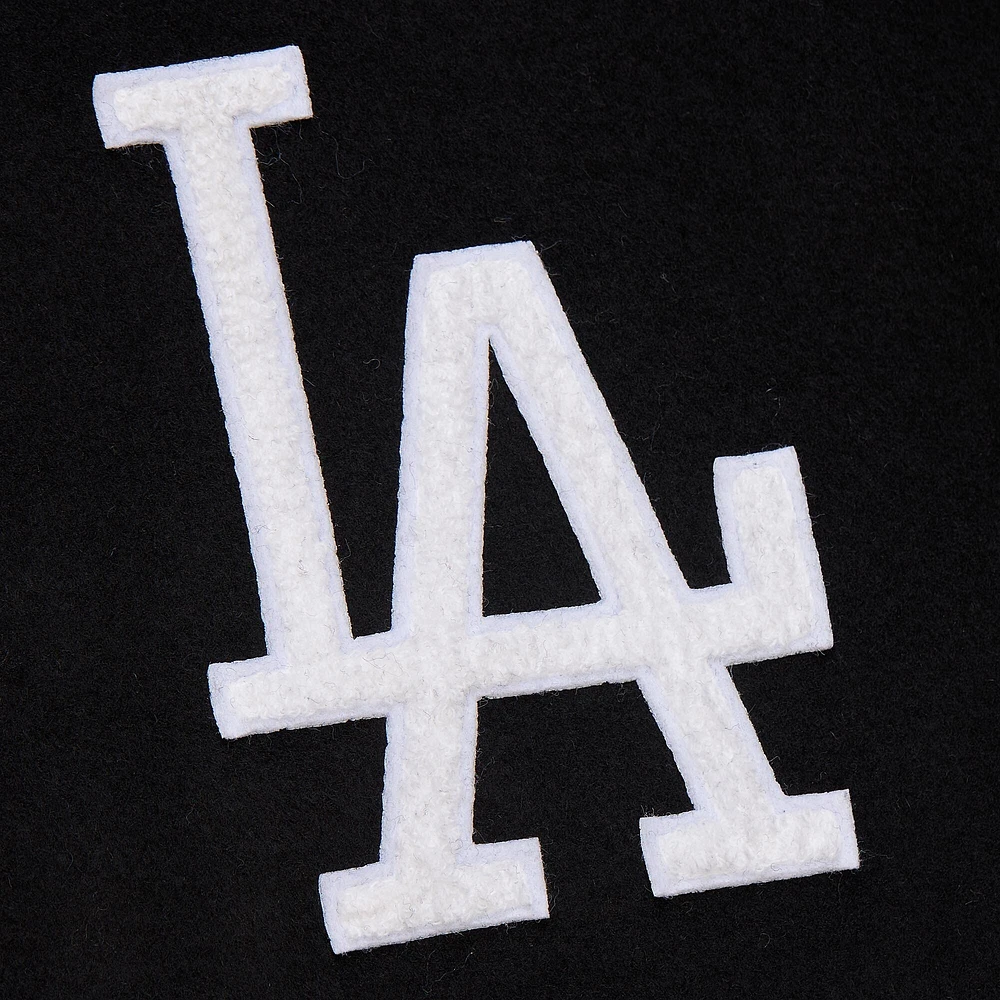 Veste universitaire à boutons-pression complète de la collection Blackout des Los Angeles Dodgers Mitchell & Ness pour homme