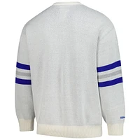 Men's Mitchell & Ness Cream Los Angeles Dodgers Retro Pullover Sweater