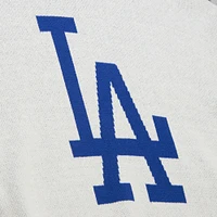 Men's Mitchell & Ness Cream Los Angeles Dodgers Retro Pullover Sweater