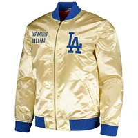 Men's Mitchell & Ness Gold Los Angeles Dodgers OG 2.0 Satin Full-Zip Jacket