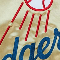 Men's Mitchell & Ness Gold Los Angeles Dodgers OG 2.0 Satin Full-Zip Jacket