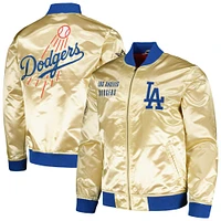 Men's Mitchell & Ness Gold Los Angeles Dodgers OG 2.0 Satin Full-Zip Jacket