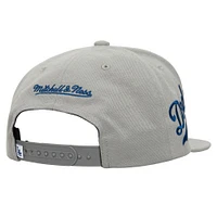 Casquette Snapback Big Time des Los Angeles Dodgers de Mitchell & Ness pour homme, grise