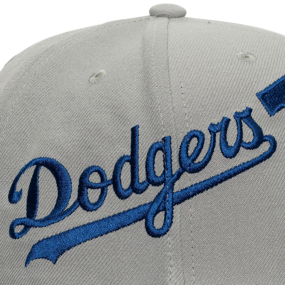 Casquette Snapback Big Time des Los Angeles Dodgers de Mitchell & Ness pour homme, grise