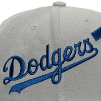 Casquette Snapback Big Time des Los Angeles Dodgers de Mitchell & Ness pour homme, grise