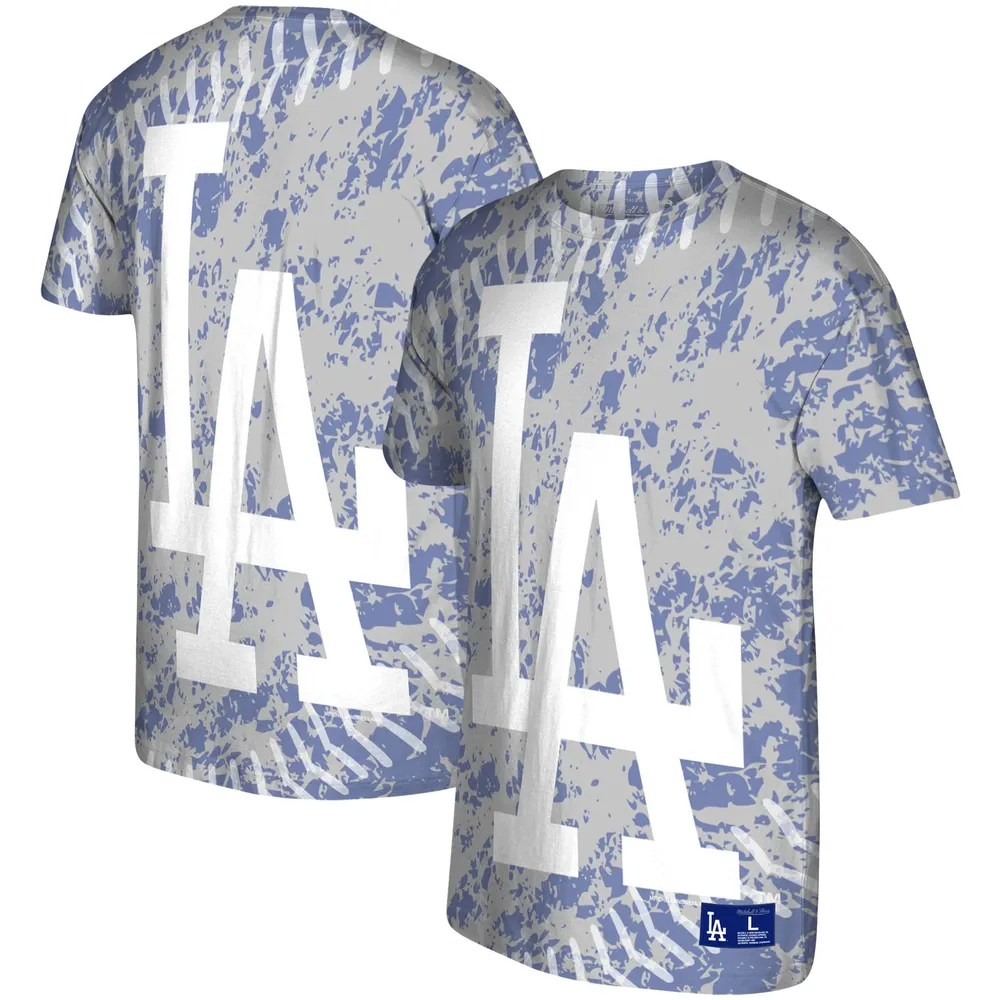 Mitchell & Ness Men's Gray Los Angeles Dodgers Jumbotron T-shirt