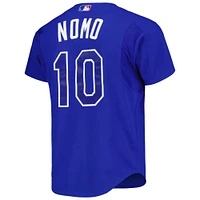 Maillot d'entraînement au bâton Mitchell & Ness Hideo Nomo Royal Los Angeles Dodgers Cooperstown Collection 2004 pour hommes