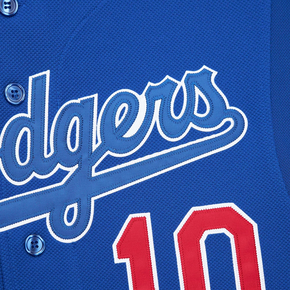 Maillot d'entraînement au bâton Mitchell & Ness Hideo Nomo Royal Los Angeles Dodgers Cooperstown Collection 2004 pour hommes