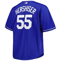 Maillot pour homme Mitchell & Ness Orel Hershiser Royal Los Angeles Dodgers Big Tall Cooperstown Collection Batting Practice Replica