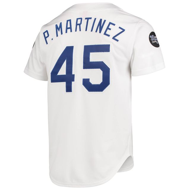 Mitchell & Ness Pedro Martinez pour hommes Blanc Los Angeles Dodgers 1993 Cooperstown Collection Accueil Maillot authentique