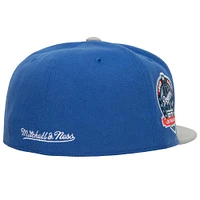 Casquette ajustée Los Angeles Dodgers Bases Loaded Mitchell & Ness pour homme, bleu roi/gris