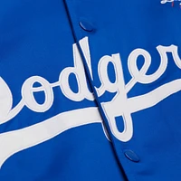 Men's Mitchell & Ness Royal/Gray Los Angeles Dodgers Cooperstown Collection Team Origins Satin Full-Snap Jacket