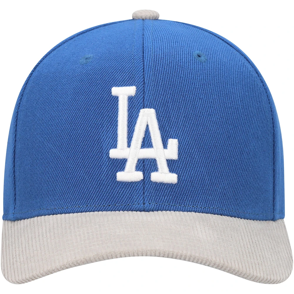 Casquette Snapback en velours côtelé Pro Mitchell & Ness Royal Los Angeles Dodgers pour hommes