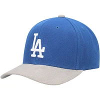 Casquette Snapback en velours côtelé Pro Mitchell & Ness Royal Los Angeles Dodgers pour hommes